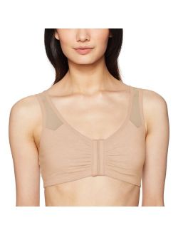 Comfort Front Close Sport Bra with Mesh Straps Bra