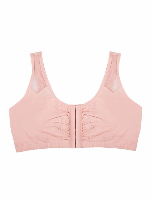 Fruit Of The Loom Comfort Front Close Sport Bra with Mesh Straps Bra