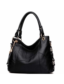 Women's Tote Shoulder Bag Handbag Purses Satchel Shoulder Bags Handle Bag Leather tassel