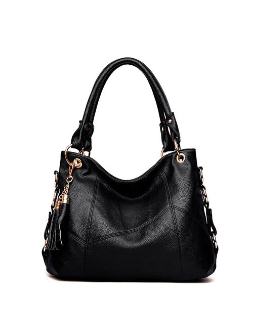 Women's Tote Shoulder Bag Handbag Purses Satchel Shoulder Bags Handle Bag Leather tassel