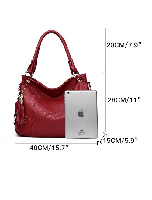 Women's Tote Shoulder Bag Handbag Purses Satchel Shoulder Bags Handle Bag Leather tassel