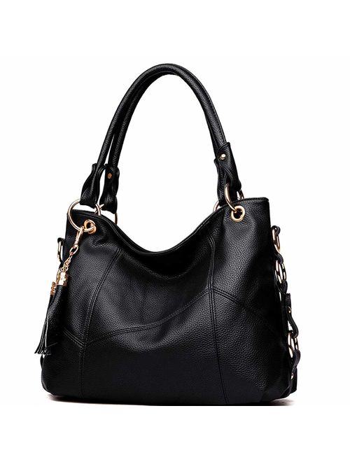 Women's Tote Shoulder Bag Handbag Purses Satchel Shoulder Bags Handle Bag Leather tassel