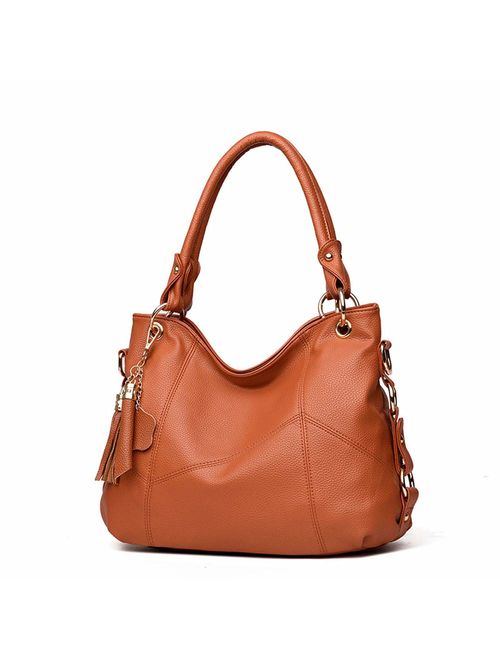 Women's Tote Shoulder Bag Handbag Purses Satchel Shoulder Bags Handle Bag Leather tassel