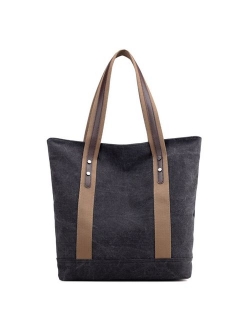 Women's Handbags Canvas Shoulder Bags Retro Casual Tote Purses