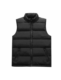 LISTHA Padded Cotton Vest Mens Winter Hooded Coat Sleeveless Jacket Thick Warm