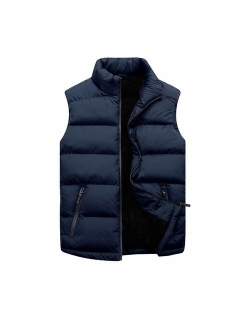 LISTHA Padded Cotton Vest Mens Winter Hooded Coat Sleeveless Jacket Thick Warm