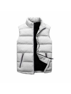 LISTHA Padded Cotton Vest Mens Winter Hooded Coat Sleeveless Jacket Thick Warm