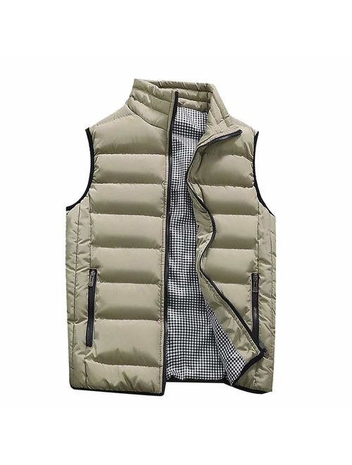 LISTHA Padded Cotton Vest Mens Winter Hooded Coat Sleeveless Jacket Thick Warm