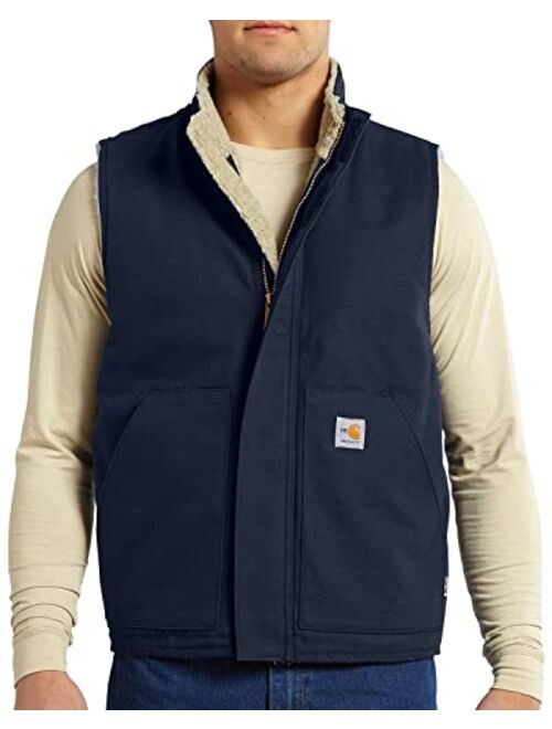 Carhartt Men's Flame-Resistant Mock-Neck Sherpa-Lined Vest