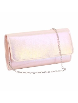 Naimo Flap Dazzling Small Clutch Bag Evening Bag With Detachable Chain