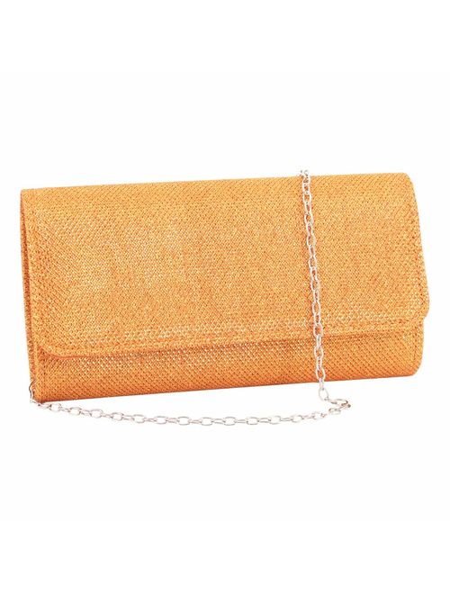 Naimo Flap Dazzling Small Clutch Bag Evening Bag With Detachable Chain