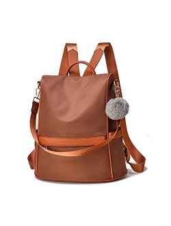 Women Backpack Purse Nylon Anti-theft Fashion Casual Lightweight Travel School Shoulder Bag