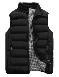 HOW'ON Men's Outdoor Casual Classic Quilted Vest