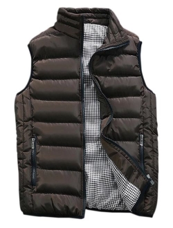 HOW'ON Men's Outdoor Casual Classic Quilted Vest