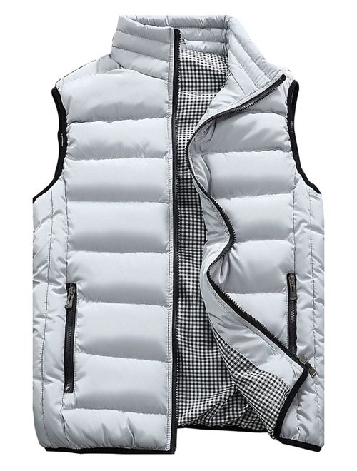 HOW'ON Men's Outdoor Casual Classic Quilted Vest