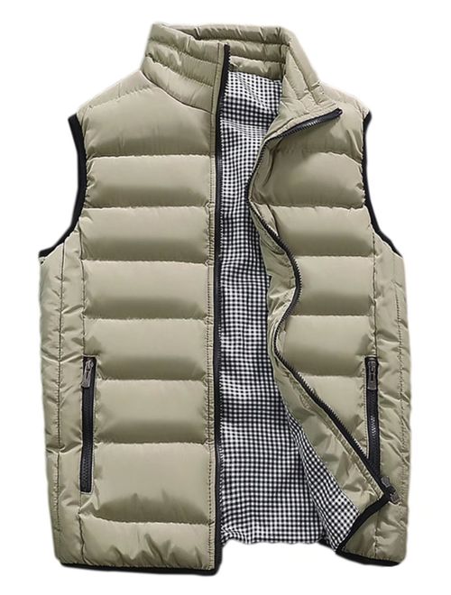 HOW'ON Men's Outdoor Casual Classic Quilted Vest