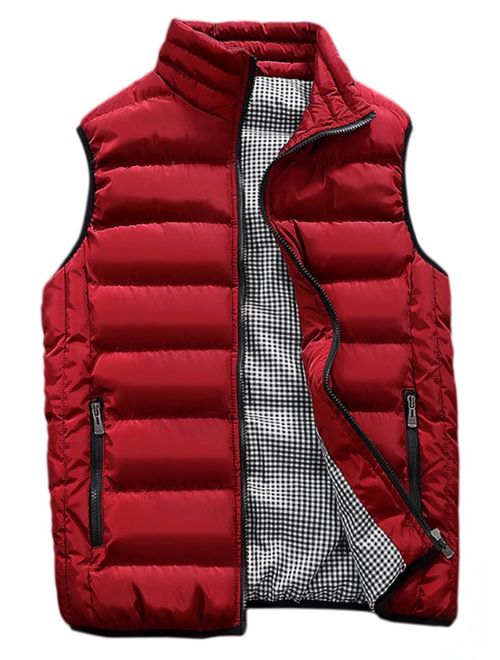 HOW'ON Men's Outdoor Casual Classic Quilted Vest