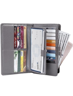 Itslife Women's Big Fat Rfid Leather wallet clutch organizer checkbook holder