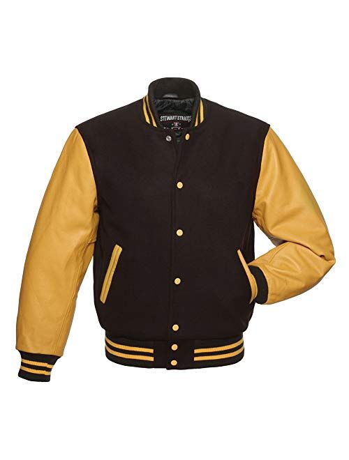 Original Varsity Letterman Jackets (48 Team Colors) Wool & Leather XXS to 6XL