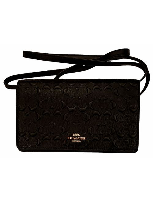 COACH Daisy Print Fold-Over Clutch Crossbody