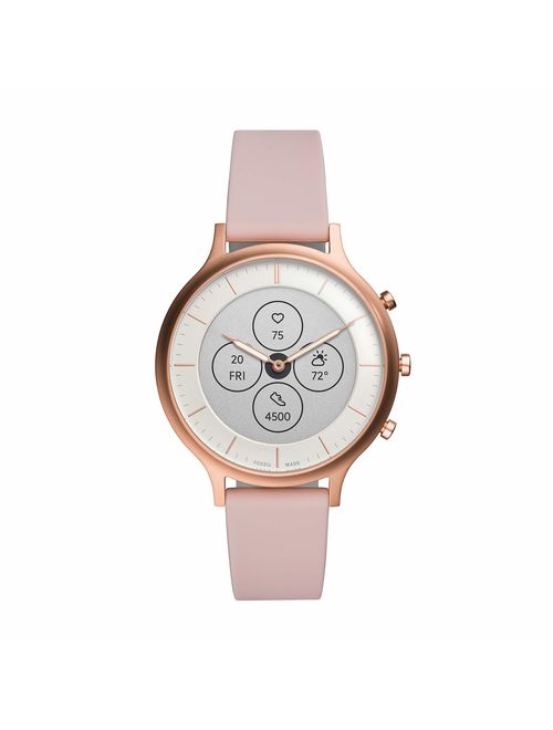 Fossil Women's Charter HR Heart Rate Stainless Steel Hybrid Smartwatch