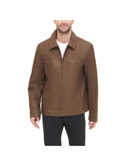 Men's Classic Faux Leather Jacket (Regular and Big and Tall Sizes)