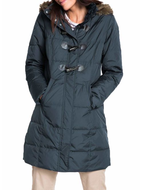 Dokotoo Womens Winter Fashion Zip Up Quilted Jacket Coat Outerwear (S-XXL,No Hooded)