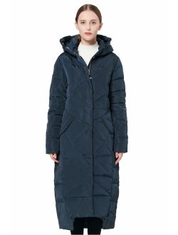 Women's Puffer Down Coat Winter Maxi Jacket with Hood