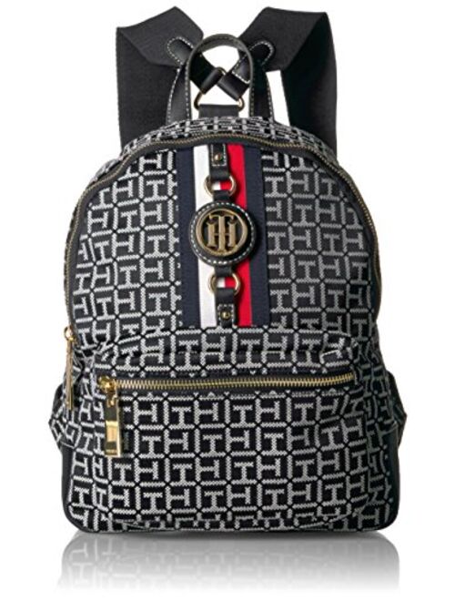 Tommy Hilfiger Backpack Jaden, Black Polyvinyl Chloride