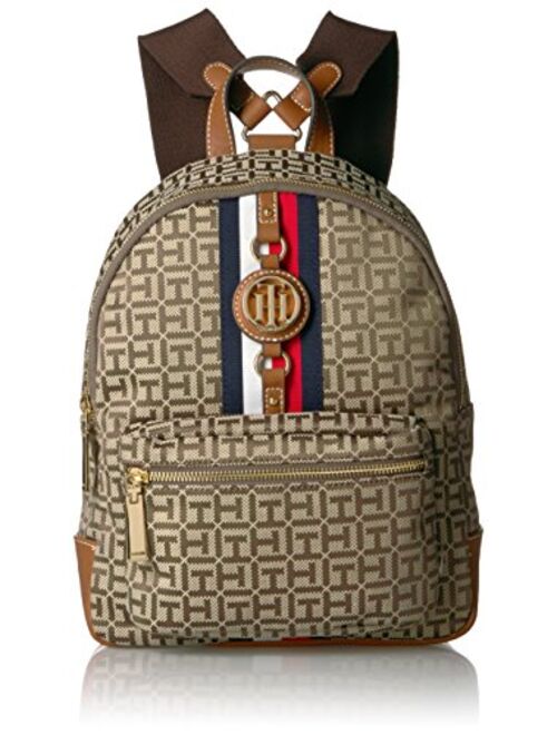 Tommy Hilfiger Backpack Jaden, Black Polyvinyl Chloride