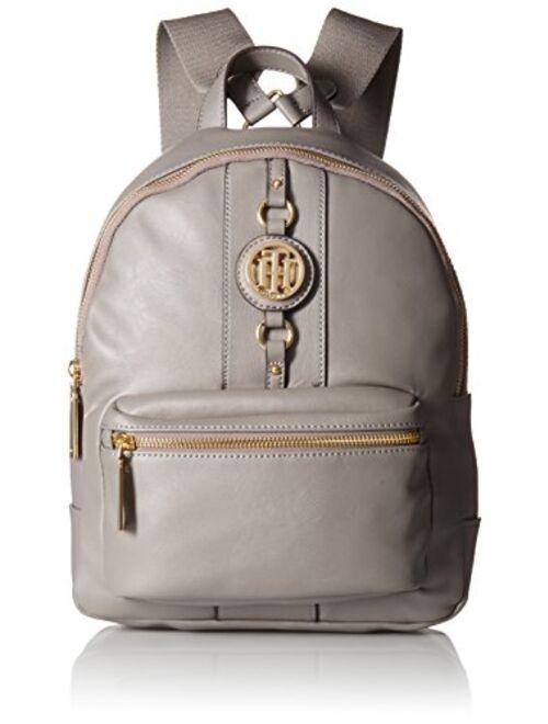 Tommy Hilfiger Backpack Jaden, Black Polyvinyl Chloride