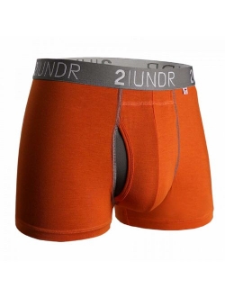 2UNDR Mens Swing Shift 3" Trunk Boxers Underwear For Ball Support