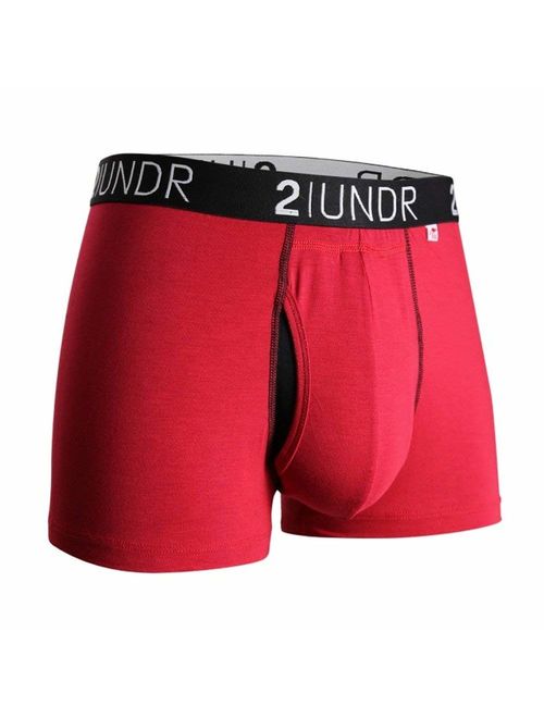 2UNDR Mens Swing Shift 3" Trunk Boxers Underwear For Ball Support