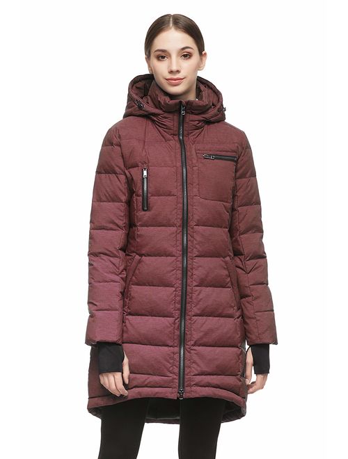 Orolay Women's Down Jacket Coat Mid-Length