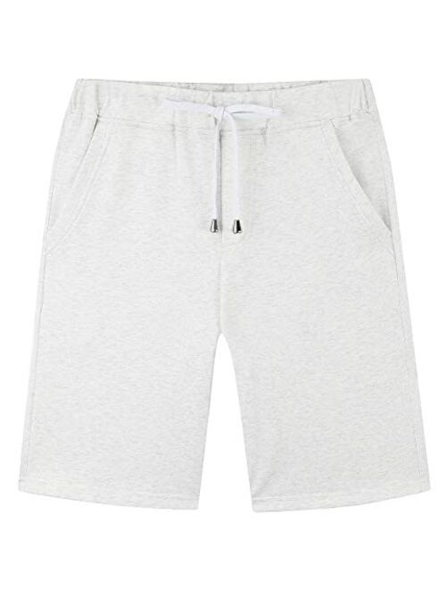 Janmid Men's Casual Classic Fit Cotton Elastic Jogger Gym Shorts