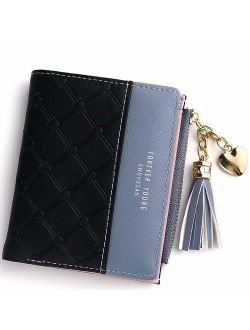 Wallet for Women Small Compact Wallet Bifold, RFID Wallet Credit Card Holder Mini Bifold Pocket Wallet