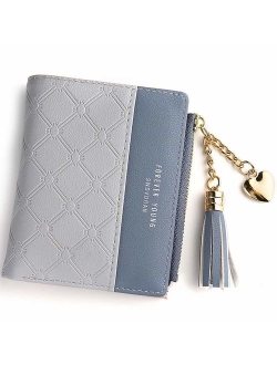 Wallet for Women Small Compact Wallet Bifold, RFID Wallet Credit Card Holder Mini Bifold Pocket Wallet