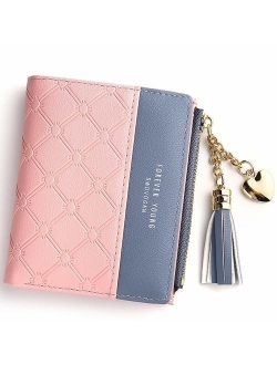 Wallet for Women Small Compact Wallet Bifold, RFID Wallet Credit Card Holder Mini Bifold Pocket Wallet