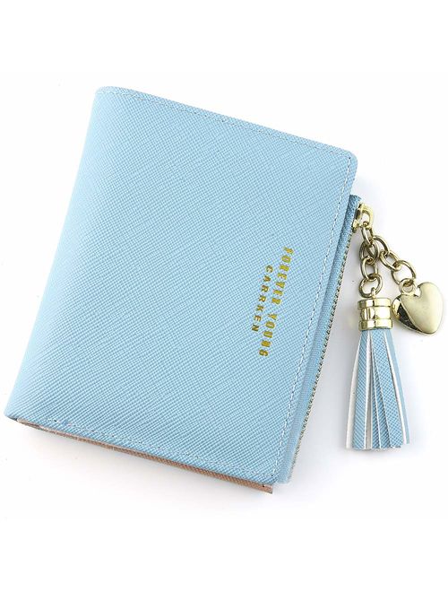 Wallet for Women Small Compact Wallet Bifold, RFID Wallet Credit Card Holder Mini Bifold Pocket Wallet