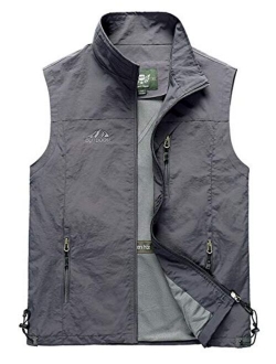 Gihuo Men's Golf Lightweight Photo Vest Fishing Travel Safari Vest