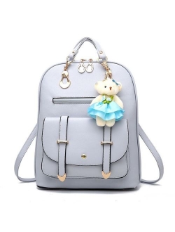 BAG WIZARD Women Small Backpack with 9 Pockets Girls Cute Tiny Purses for Travel Everyday Bag Pack