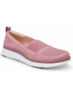 Women's Fresh Roxan Leisure Travel Shoes - Ladies Slip on Walking Shoe with Concealed Orthotic Arch Support