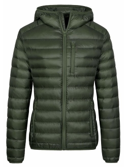 Wantdo Women's Lightweight Packable Down Jacket Hooded Insulated Coat