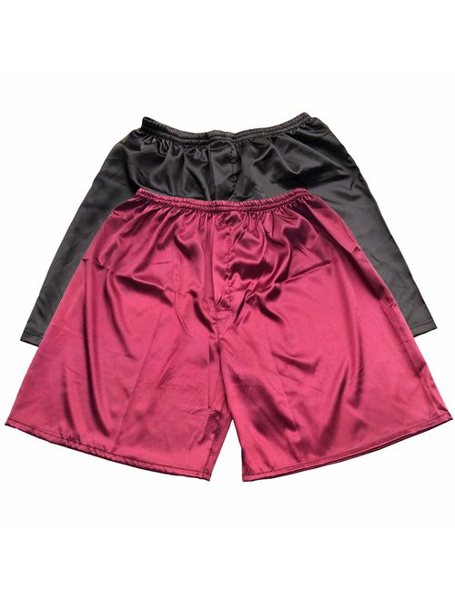 Tony & Candice Men's Satin Boxers Shorts Combo Pack Underwear