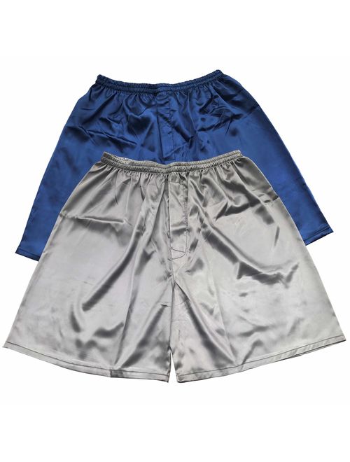 Tony & Candice Men's Satin Boxers Shorts Combo Pack Underwear