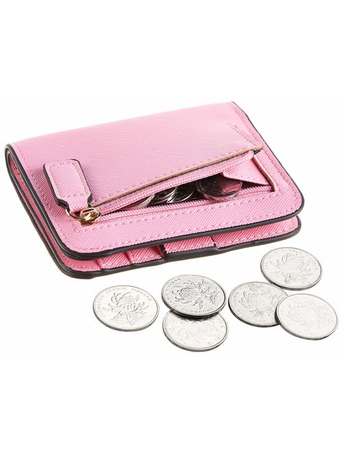 Gostwo Womens Rfid Blocking Small Compact Bifold Luxury Genuine Leather Pocket Wallet Ladies Mini Purse with ID Window