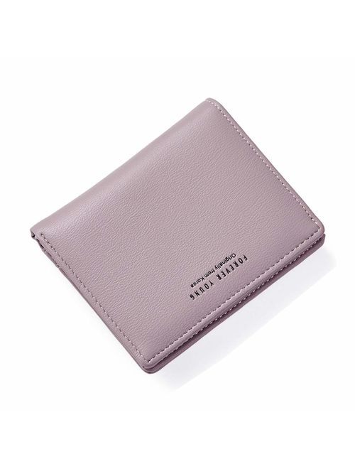 AnnabelZ Women Wallets Small Bifold Leather Pocket Wallet Ladies Mini Short Purse