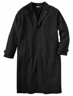 KingSize Men's Big and Tall Wool-Blend Long Overcoat