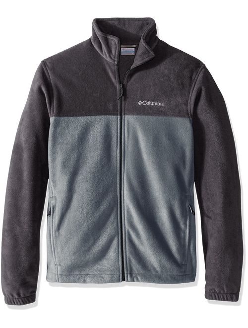 Columbia Men's Steens Mountain Full Zip 2.0 Soft Fleece Jacket, Shark/Grey Ash, X-Large