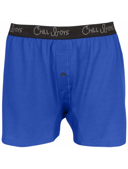 Chill Boys Performance Boxers for Men - Cool Comfortable, Breathable Men's Underwear. Soft Quick-Dry Boxer Shorts